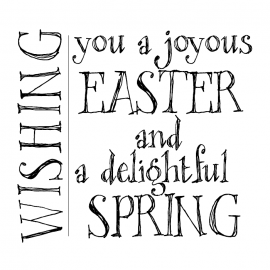 Cling Mount Stamp: Wishing Easter EA0252DCL