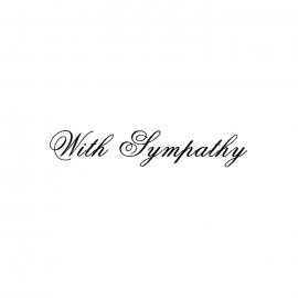 Cling Mount Stamp: With Sympathy, Small SY0530BCL