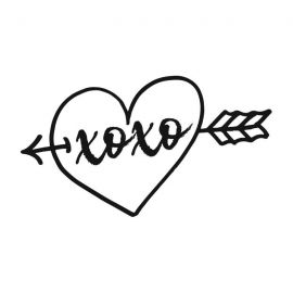 Cling Mount Stamp: XOXO RR1121BCL