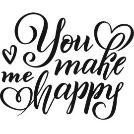 Cling Mount Stamp: You Make Me Happy: RR1122DCL