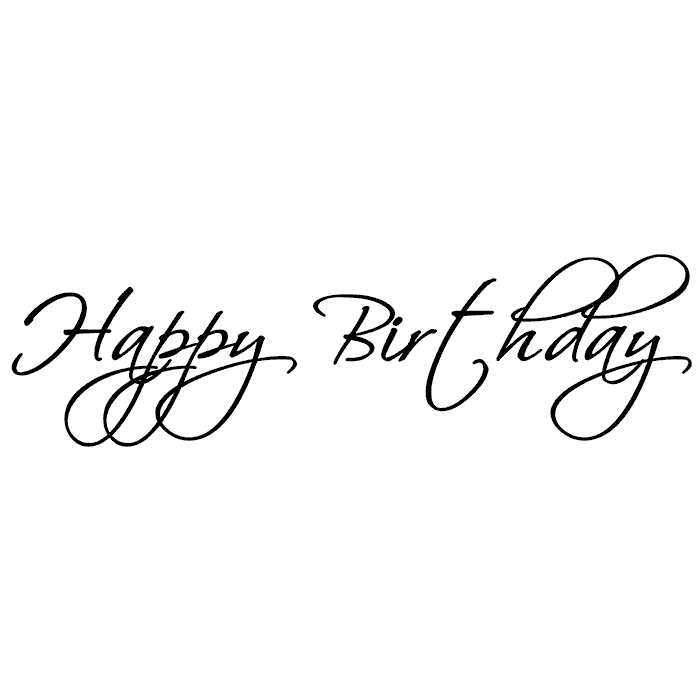 Cling Mount Stamp: Happy Birthday - BB0426DCL