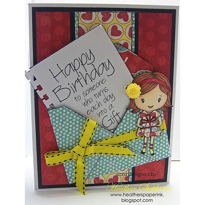 HAPPY BIRTHDAY 1 STATIC MOUNTED RUBBER STAMP