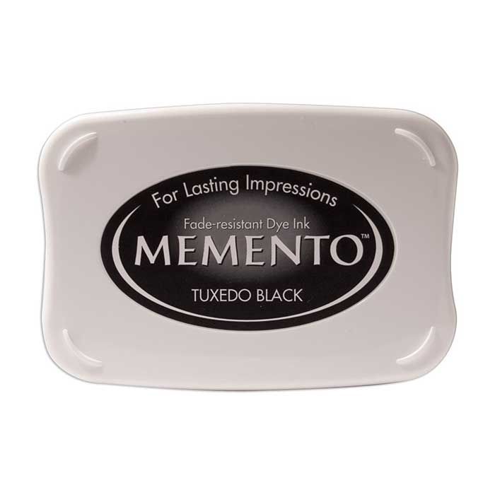 Memento Ink Pad Tuxedo Black With Reinker 