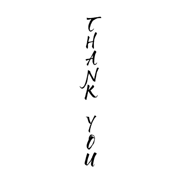 DJ Inkers Wood Mounted Rubber Stamp - Thank You